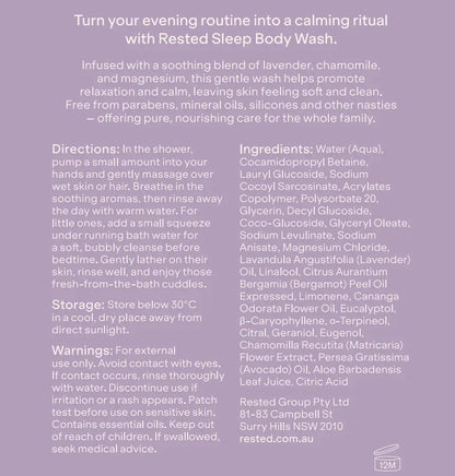 Sleep Body Wash 500ml Rested