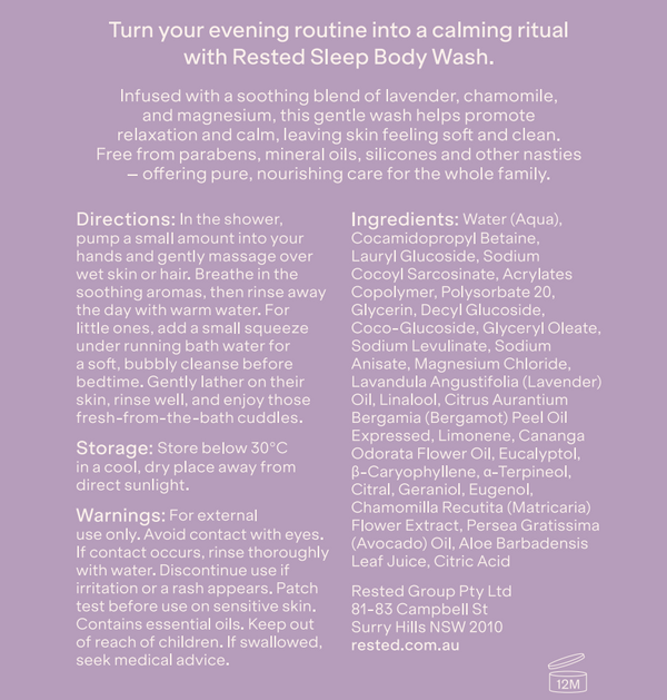 Sleep Body Wash 500ml